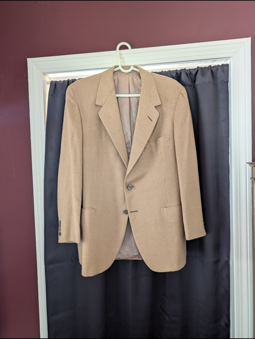 OXXFORD CLOTHES Frost Bros Pure Camel Hair Tan Bespoke MiUSA Sport Coat 42